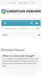 Mobile Screenshot of christianforums.com