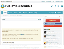 Tablet Screenshot of christianforums.com